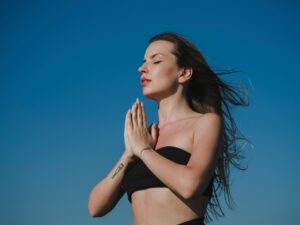 woman, yoga, sport, peace, freedom, model, summer, holiday, sky, morning, exercise, concentration, healthy, meditation, balance, calm, exposure, pilates, portrait, nature, international yoga day